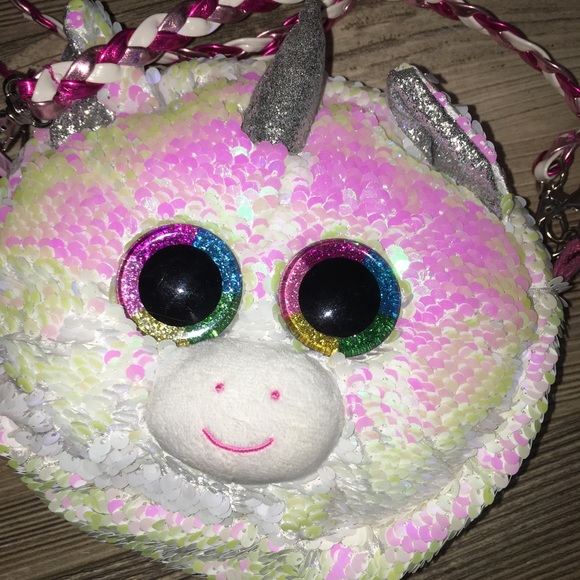 Ty beanie Round Sequins Purse NWOT - Picture 2 of 3